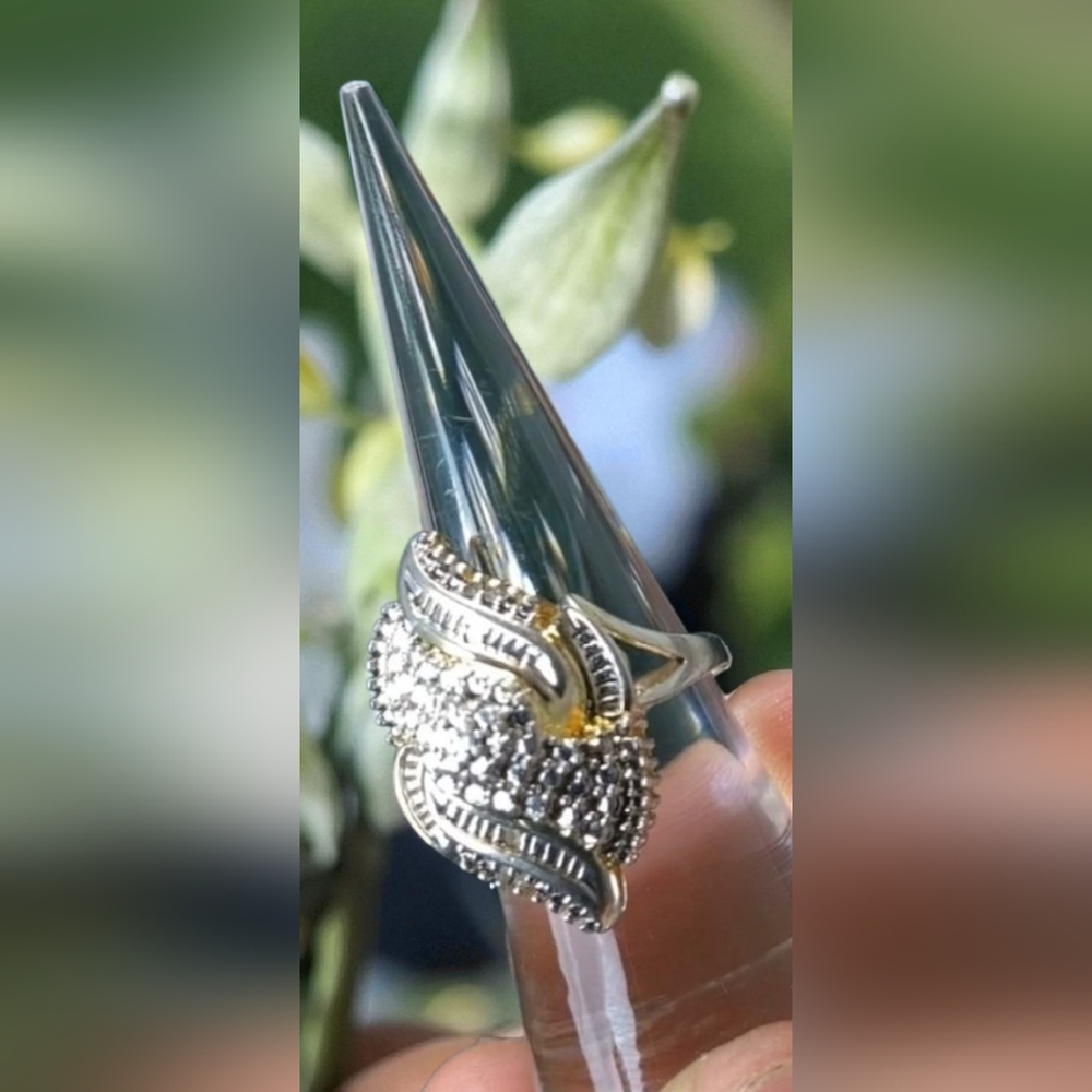 Elegant Silver Women's Ring 925 Size #7